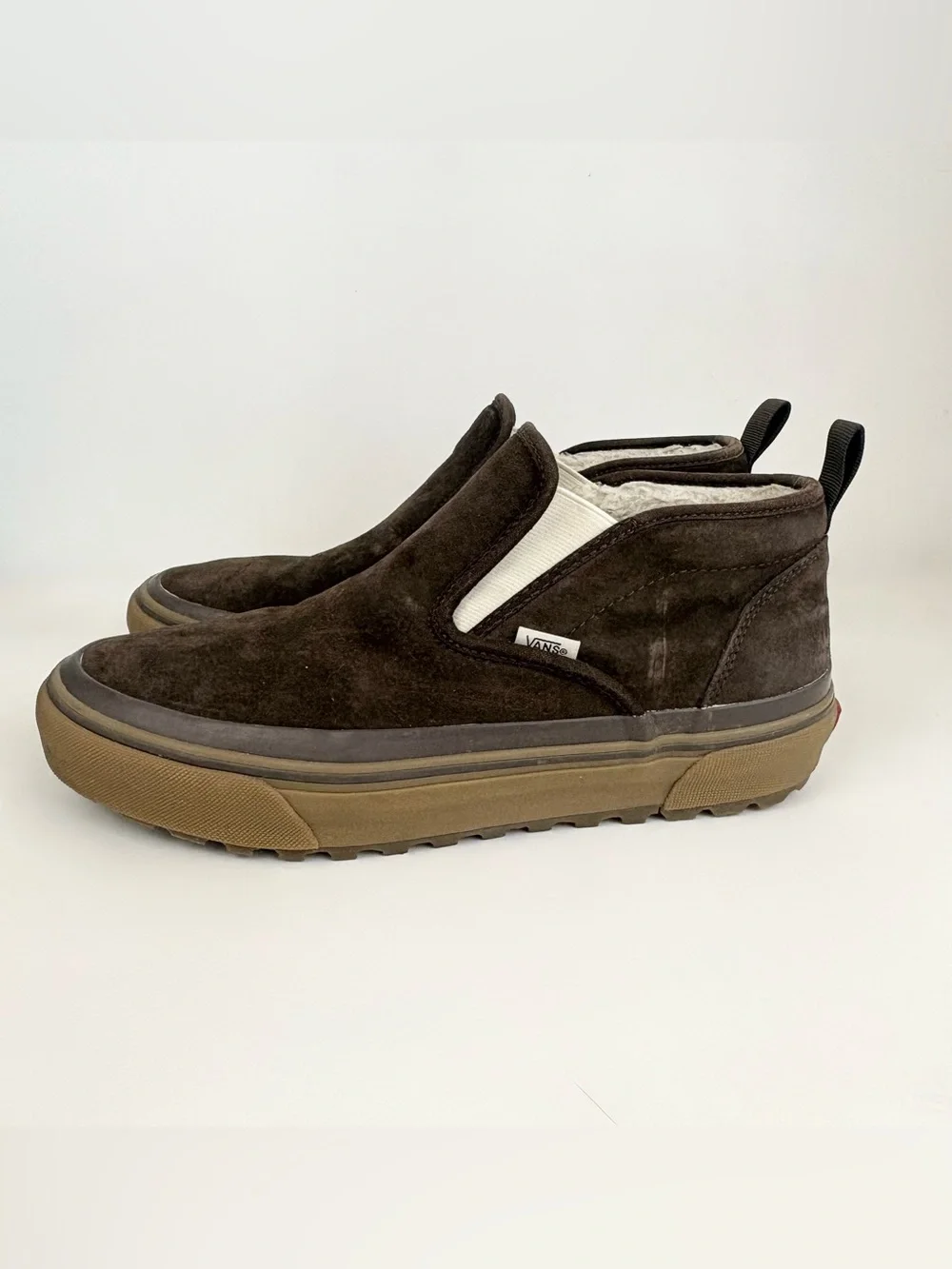 Vans Mid Top Slip on Leather SF MTE  Leather Unisex Mens 10.5 Women’s Size 12